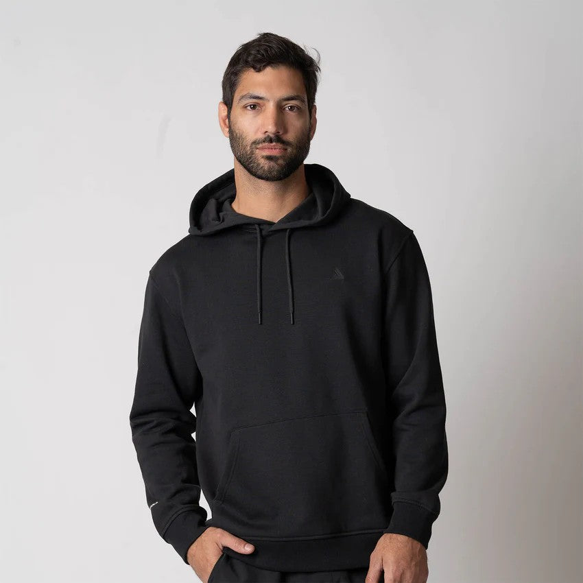 Sudadera unisex con capucha de polar Joola, color negro