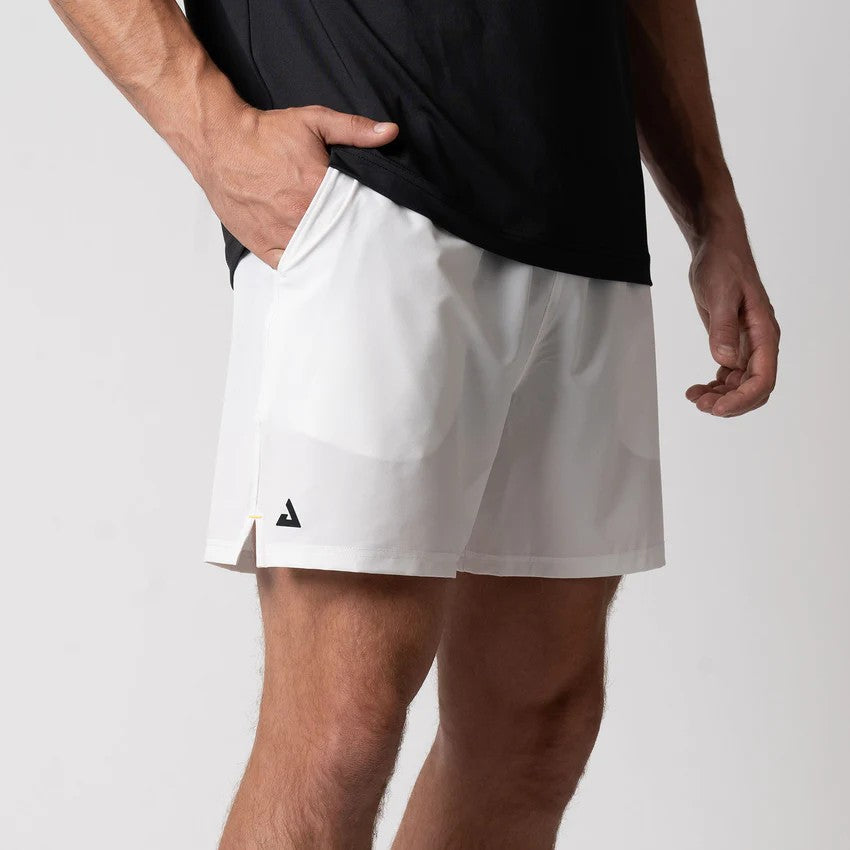 JOOLA PANTALONES CORTOS TEJIDOS PARA HOMBRE 5" BLANCO