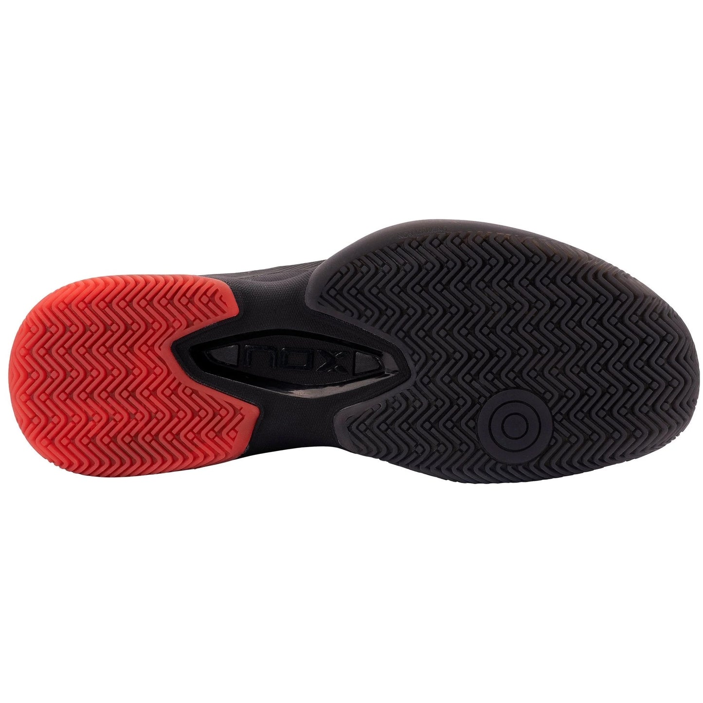 ZAPATOS NOX AT10 LUX NEGRO/ROJO