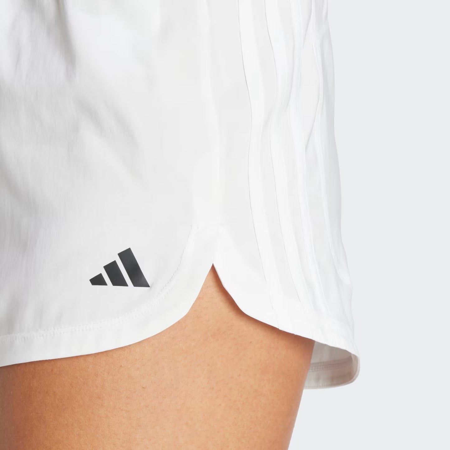 Pantalón corto alto tejido Adidas Pacer de 3 pulgadas