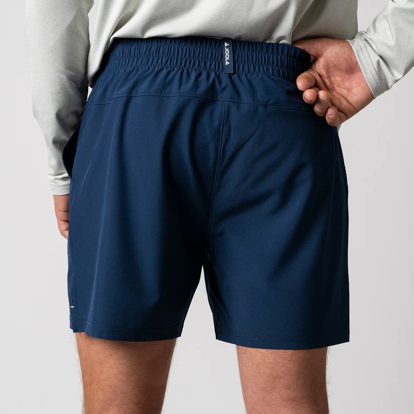JOOLA PANTALONES CORTOS TEJIDOS PARA HOMBRE 5" AZUL MARINO