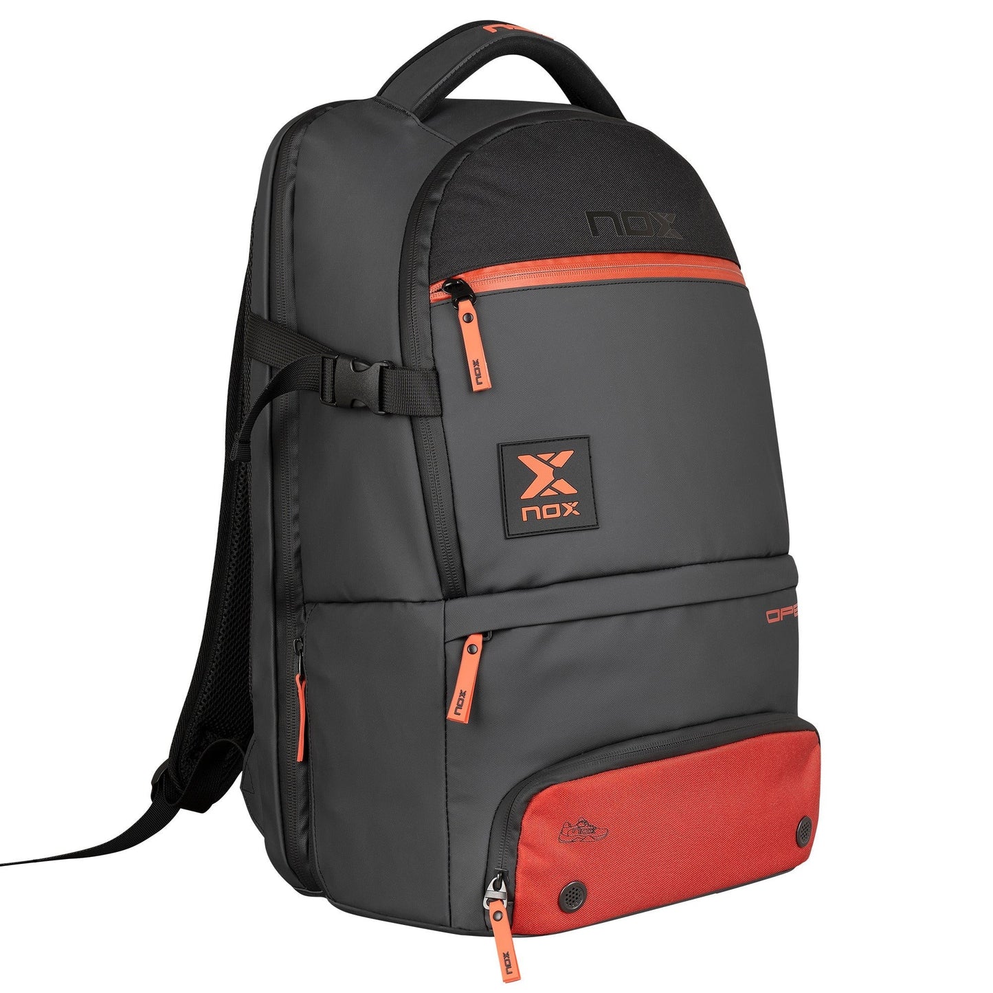 MOCHILA NOX SERIE ABIERTA NEGRO/ROJO