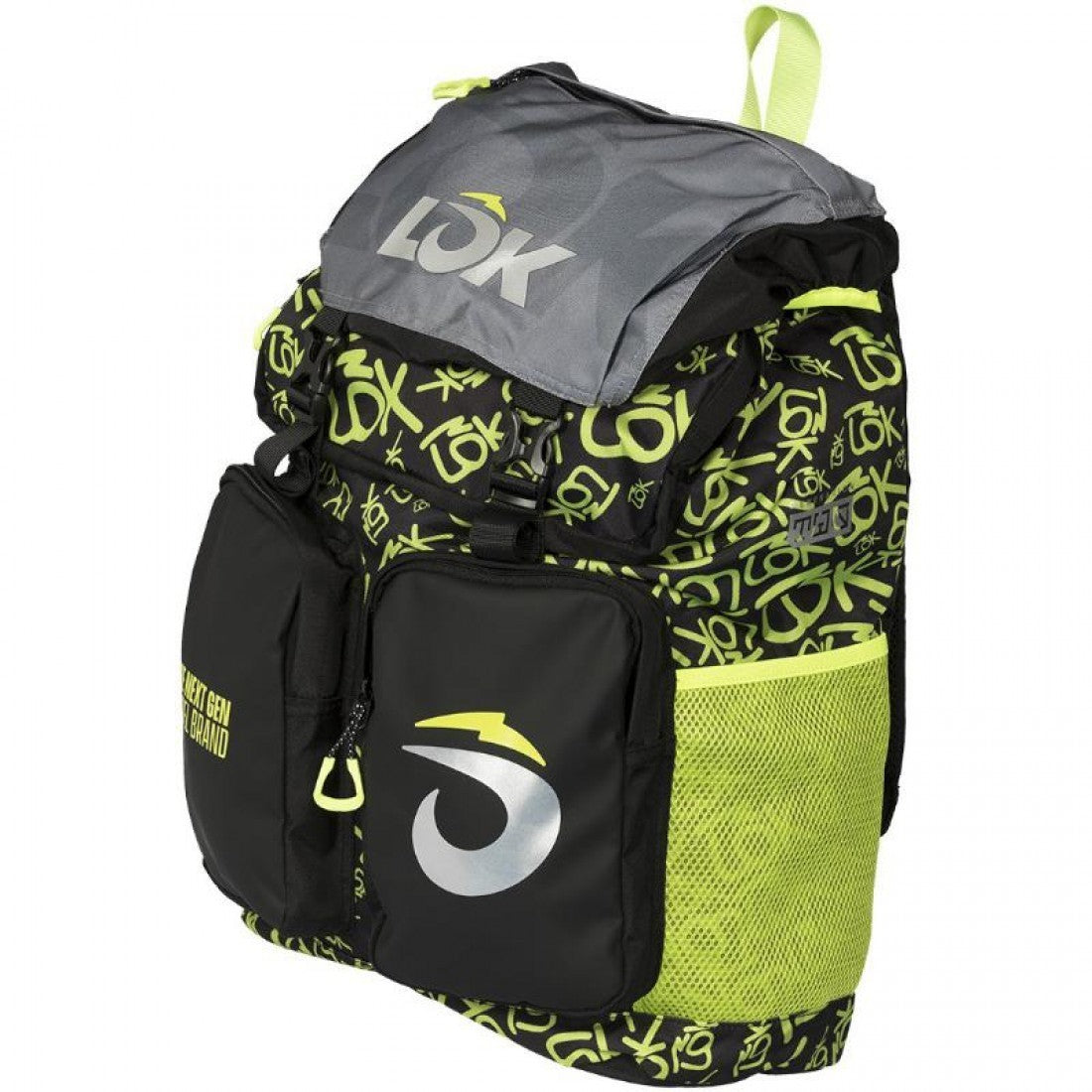Lok Adventure 2 Backpack Black Green Fluor