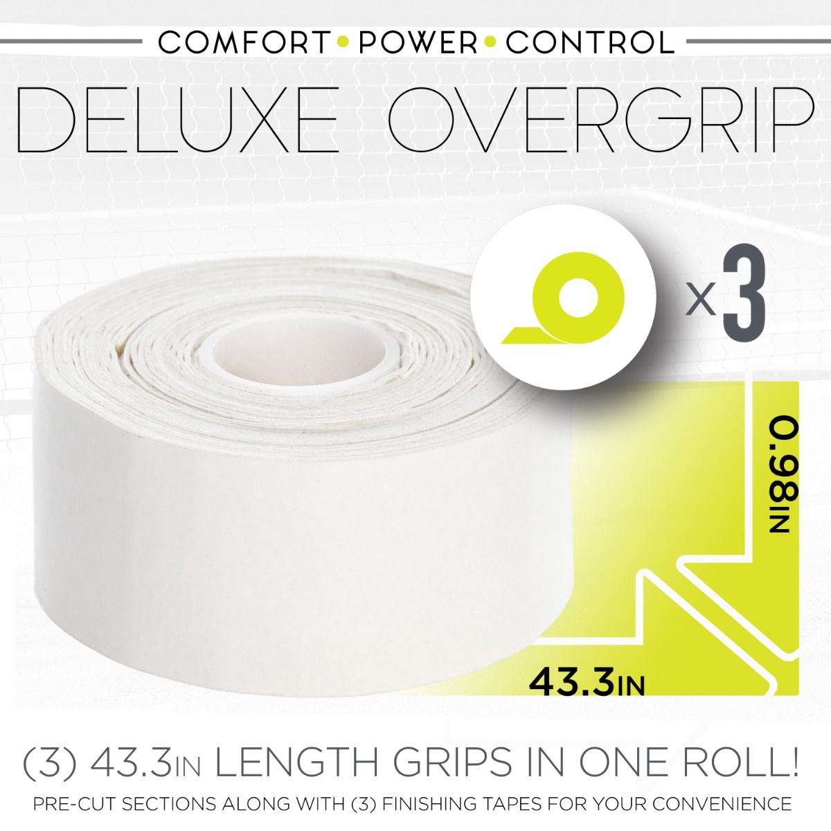 SOBREGRIP FRANKLIN DELUX X3 BLANCO