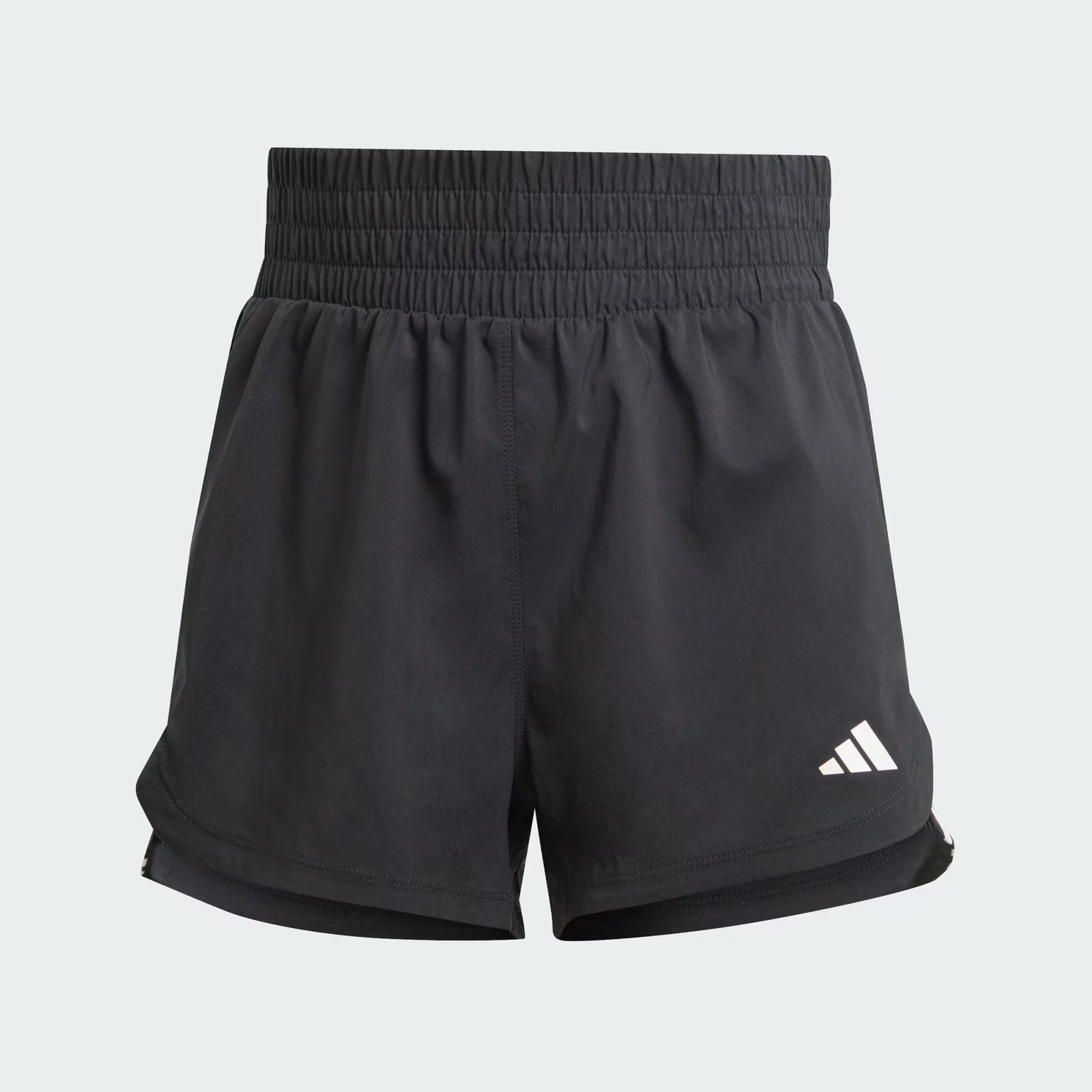 Pantalón corto alto tejido Adidas Pacer de 3 pulgadas