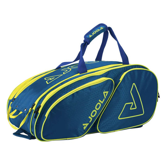 BOLSA DE PICKLEBALL JOOLA TOUR ELITE PRO, AZUL MARINO Y AMARILLO