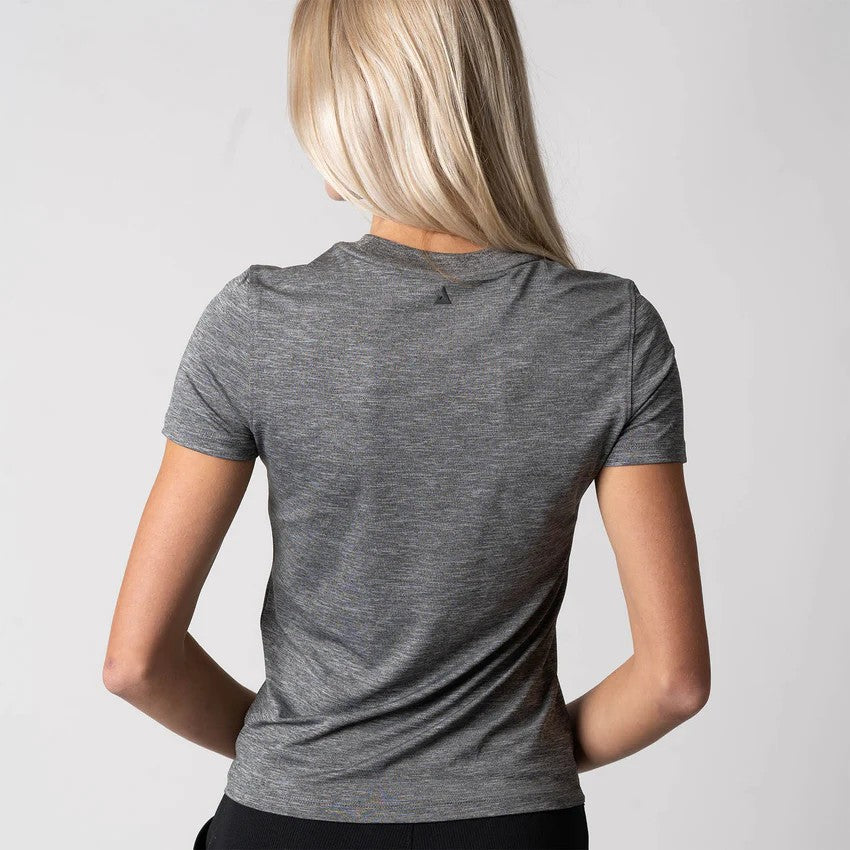 JOOLA CLUB SS PARA MUJER GRIS CARBÓN JASPEADO