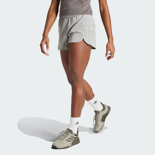 Pantalón corto alto tejido Adidas Pacer de 3 pulgadas