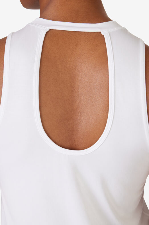 FILA FI-LUX CAMISETA SIN MANGAS CON ESPALDA ABIERTA BLANCA