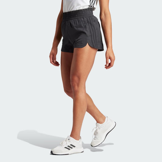 Pantalón corto alto tejido Adidas Pacer de 3 pulgadas