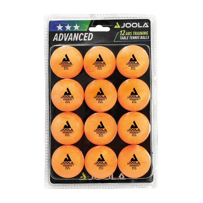 PELOTAS DE TENIS DE MESA JOOLA ADVANCED TRAINING ABS 3-STAR NARANJA