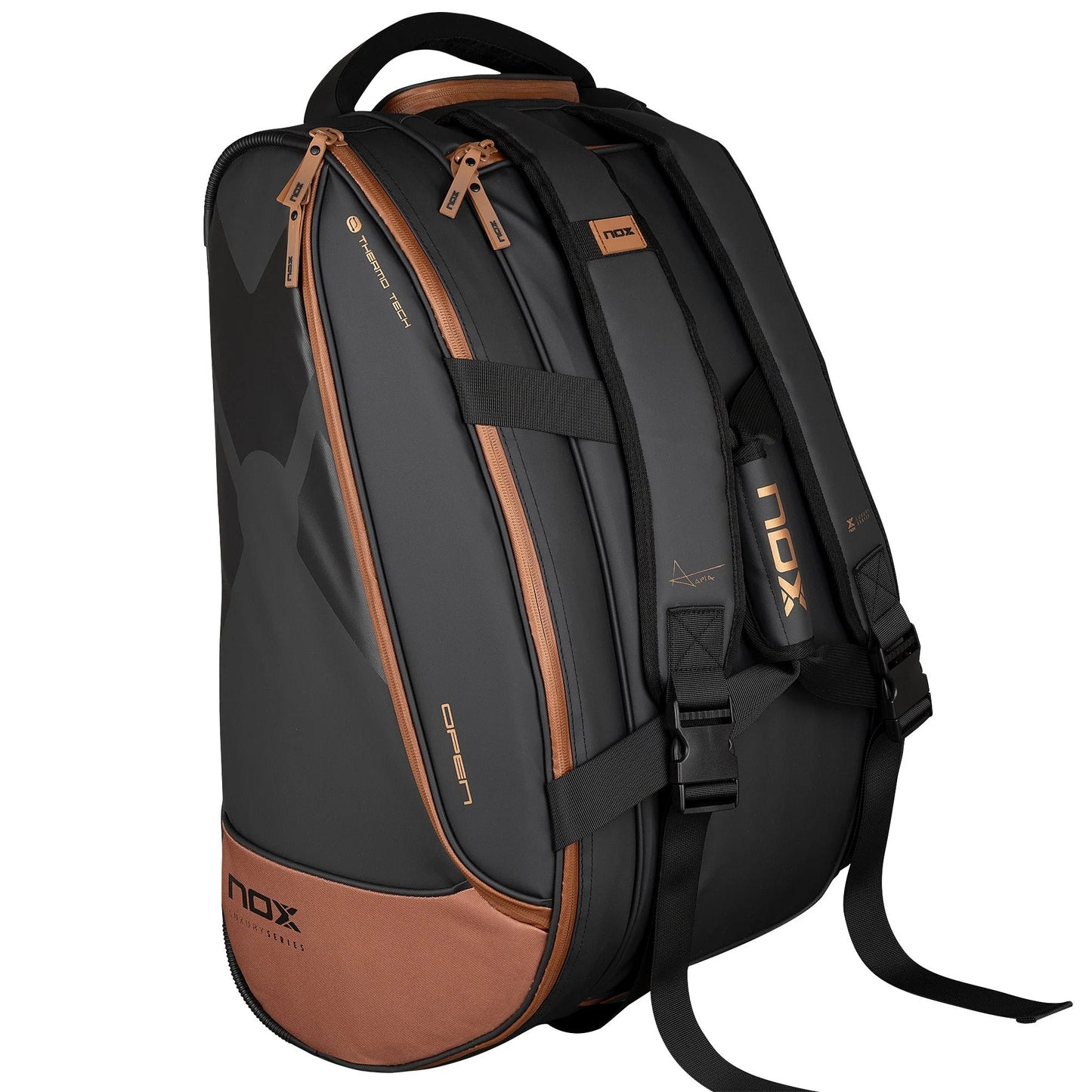 BOLSO NOX LUXURY OPEN SERIES NEGRO/MARRÓN