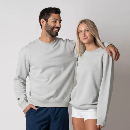 Sudadera unisex de forro polar Joola, color gris gravedad jaspeado