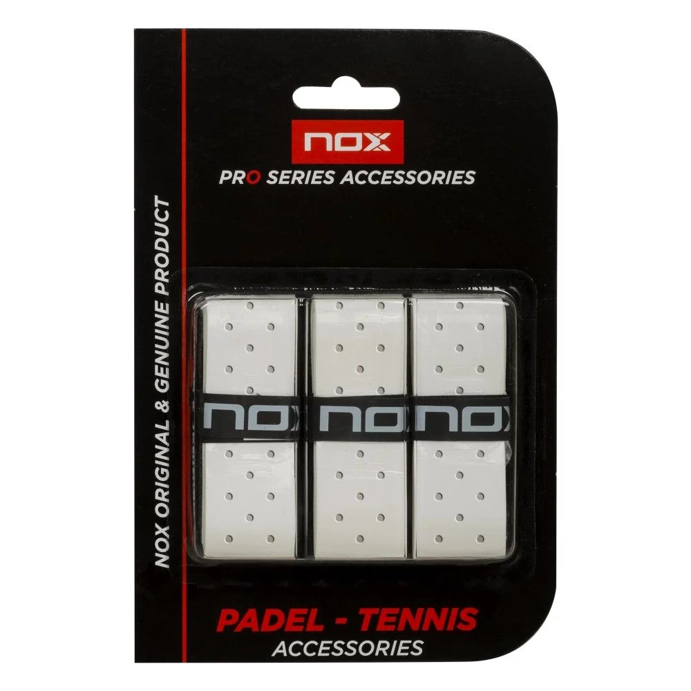 OVERGRIPS PRO PERFORADOS NOX CON 3 BLANCOS