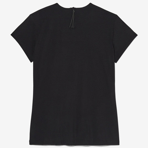 FILA ESSENTIALS TOP DE MANGA CORTA NEGRO