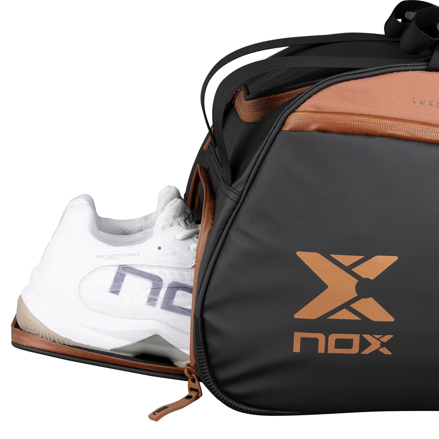 BOLSO NOX LUXURY OPEN SERIES NEGRO/MARRÓN
