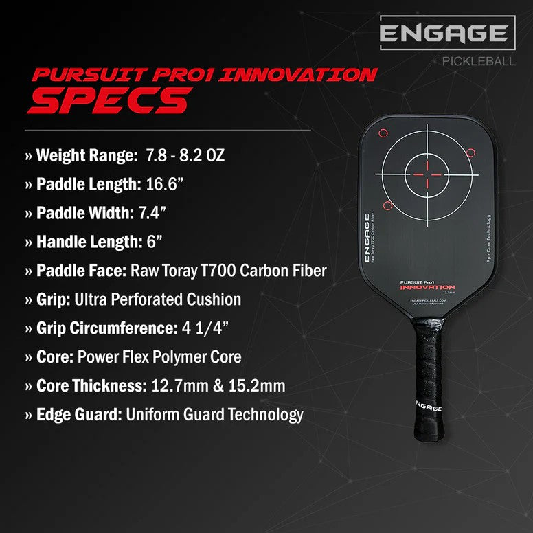 ENGAGE PURSUIT PRO1 INNOVATION 12,7 MM DE PAR - ACELERACIÓN EQUILIBRADA