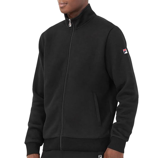 Chaqueta de forro polar con cremallera completa FILA ESSENTIALS MATCH, color negro