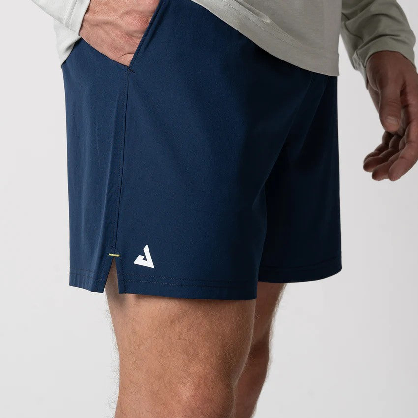 JOOLA PANTALONES CORTOS TEJIDOS PARA HOMBRE 5" AZUL MARINO