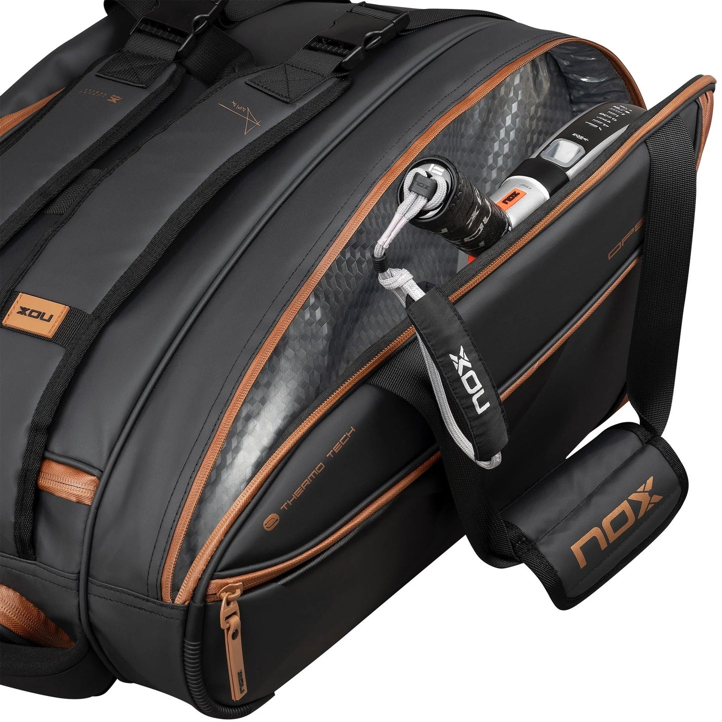 BOLSO NOX LUXURY OPEN SERIES NEGRO/MARRÓN