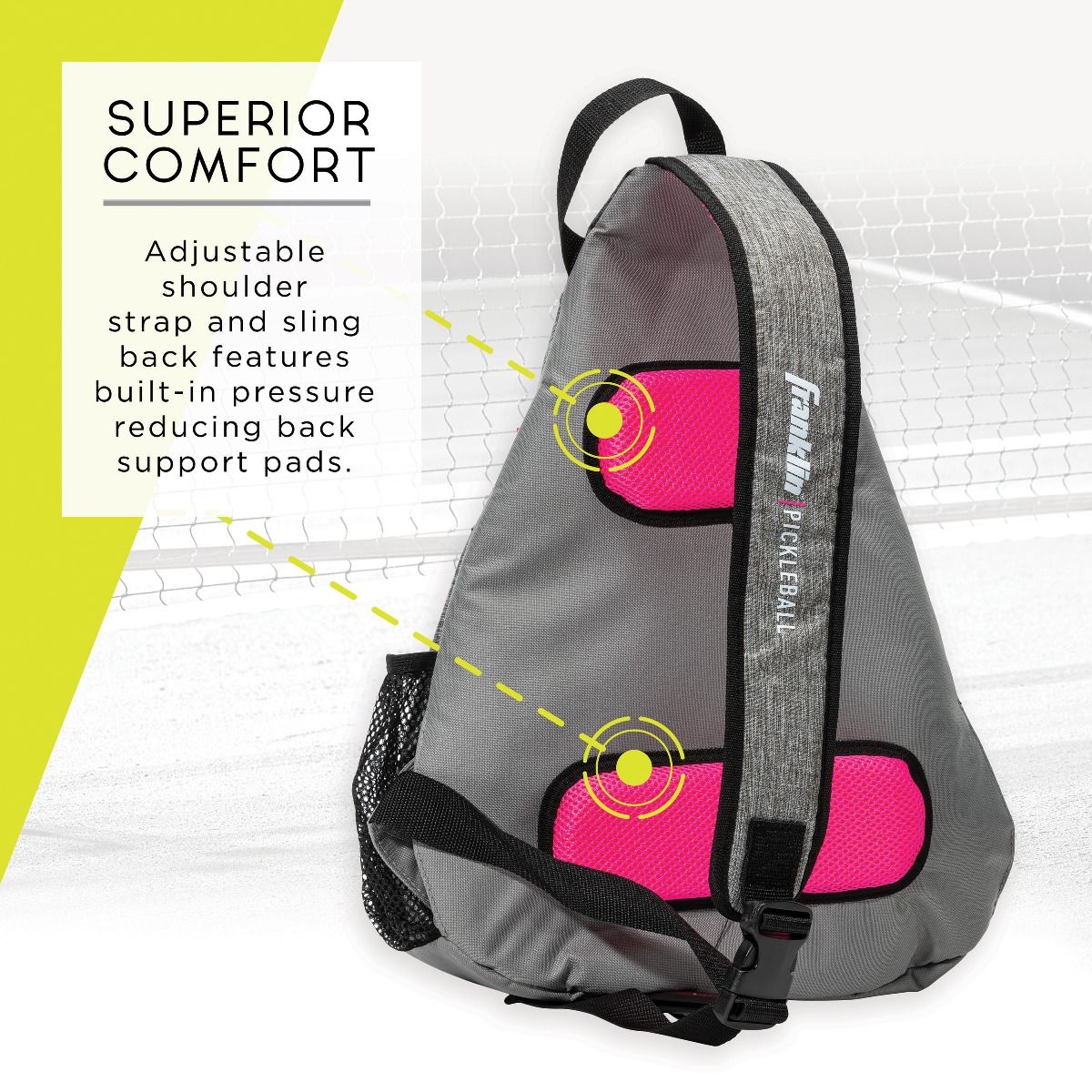 BOLSO BANDOLERA FRANKLIN GRIS ROSA