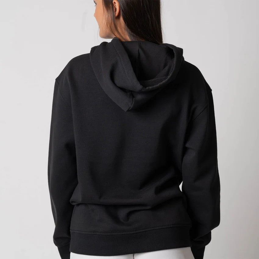 Sudadera unisex con capucha de polar Joola, color negro