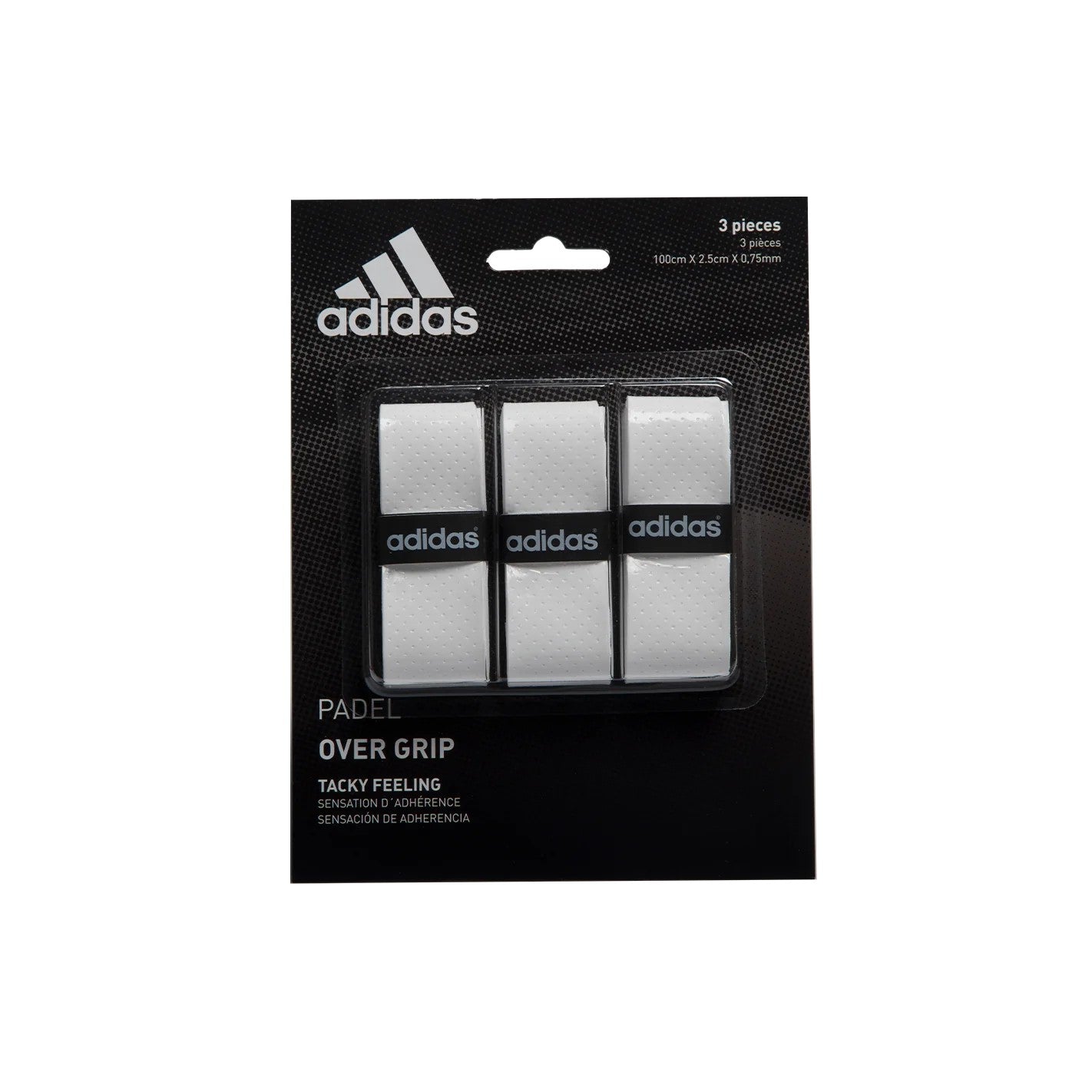 SET DE OVERGRIP PERFORADO 3 UNIDADES ADIDAS BLANCO