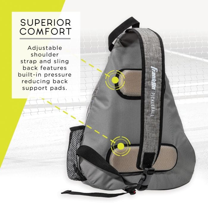 BOLSA BANDOLERA FRANKLIN PICKLEBALL GRIS