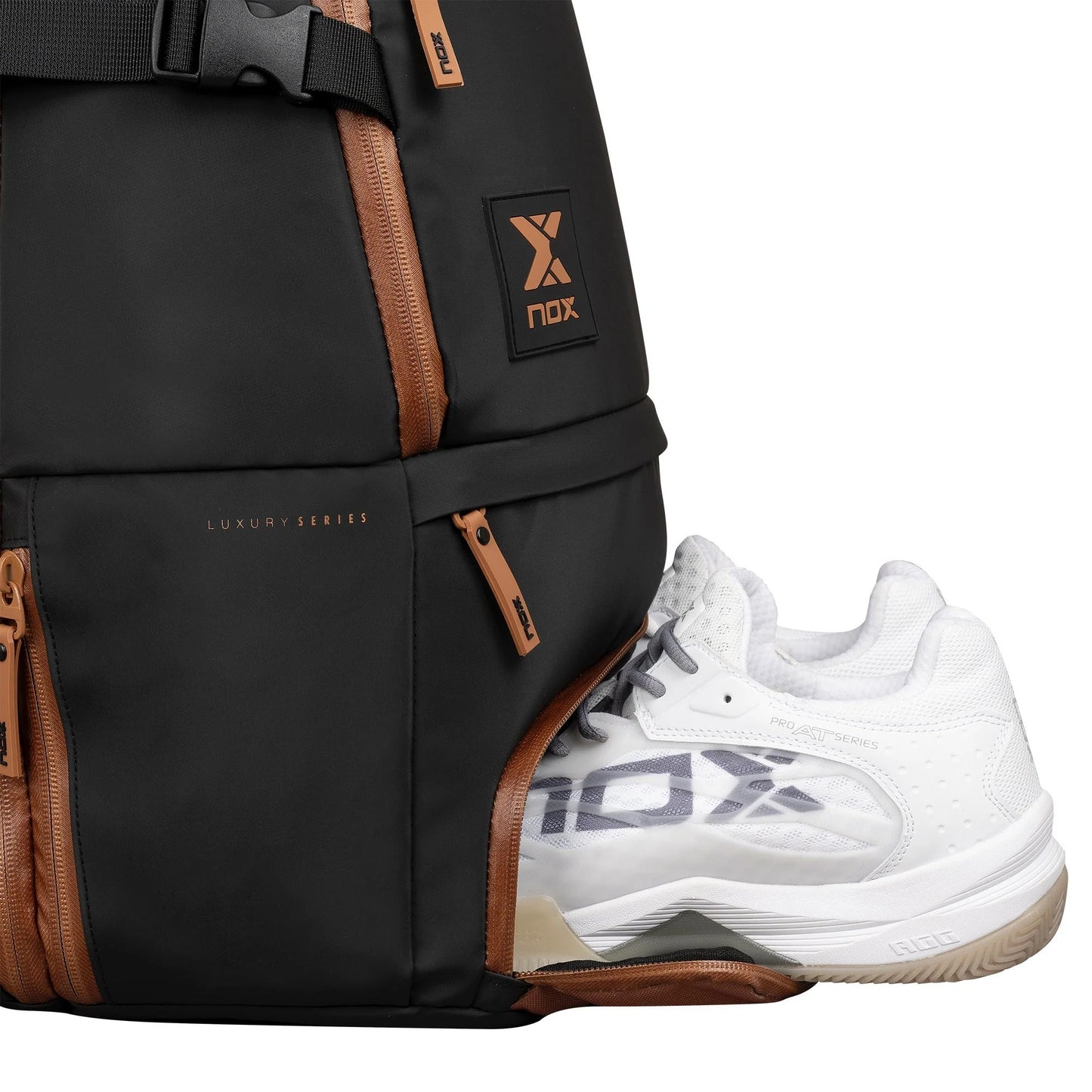 MOCHILA NOX SERIE ABIERTA NEGRO/MARRÓN