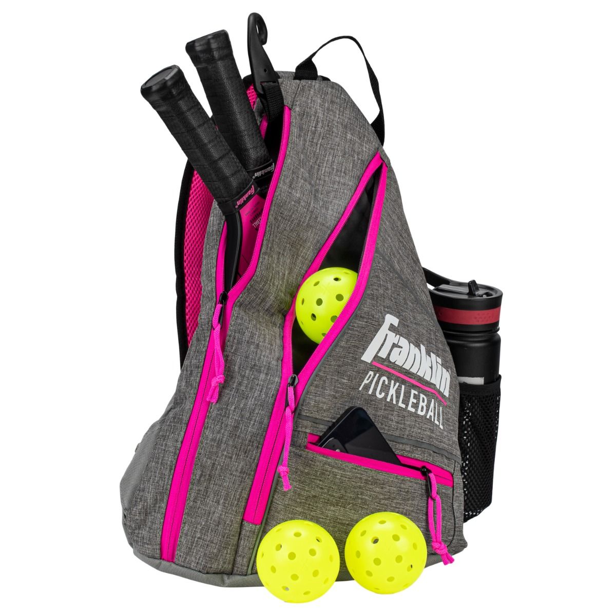 BOLSO BANDOLERA FRANKLIN GRIS ROSA
