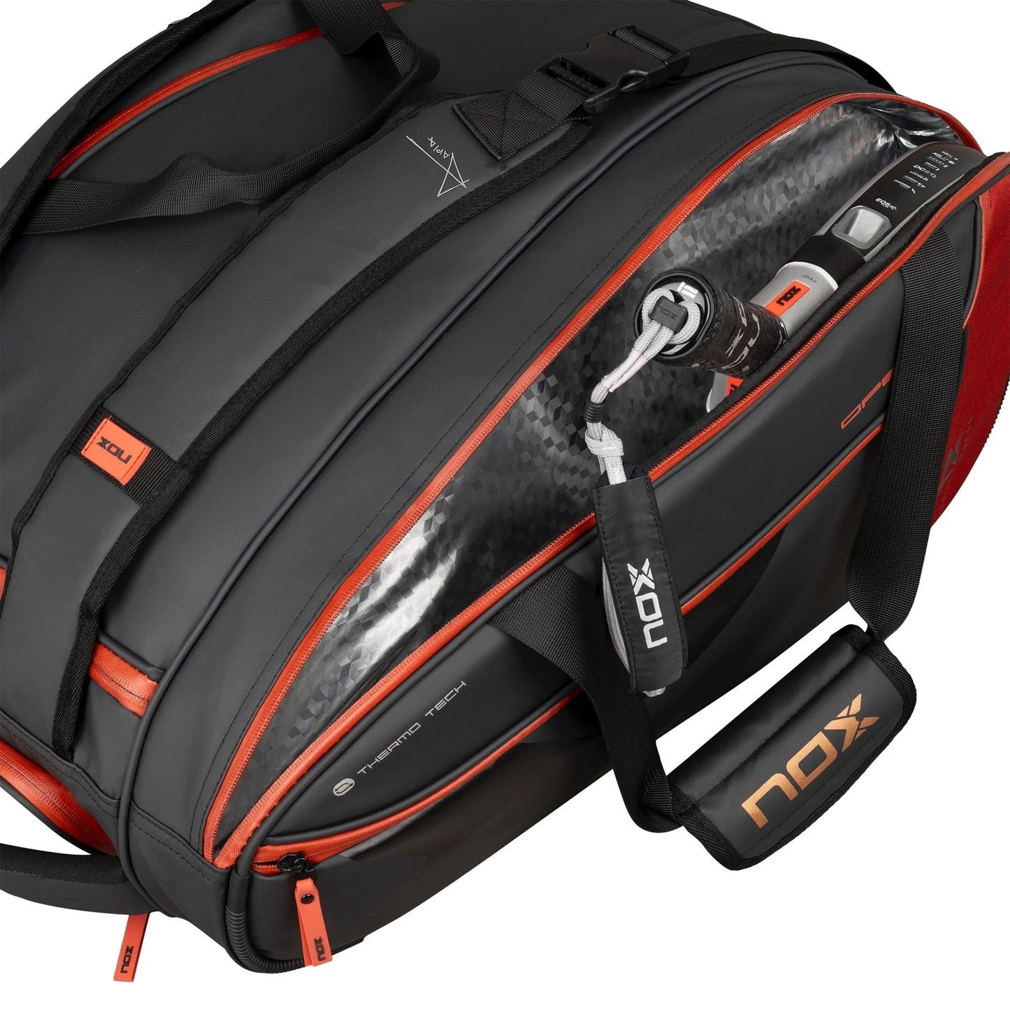 BOLSO NOX LUXURY OPEN SERIES NEGRO/MARRÓN