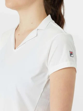 POLO DE TENIS ESENCIALES DE FILA DE MUJER BLANCO