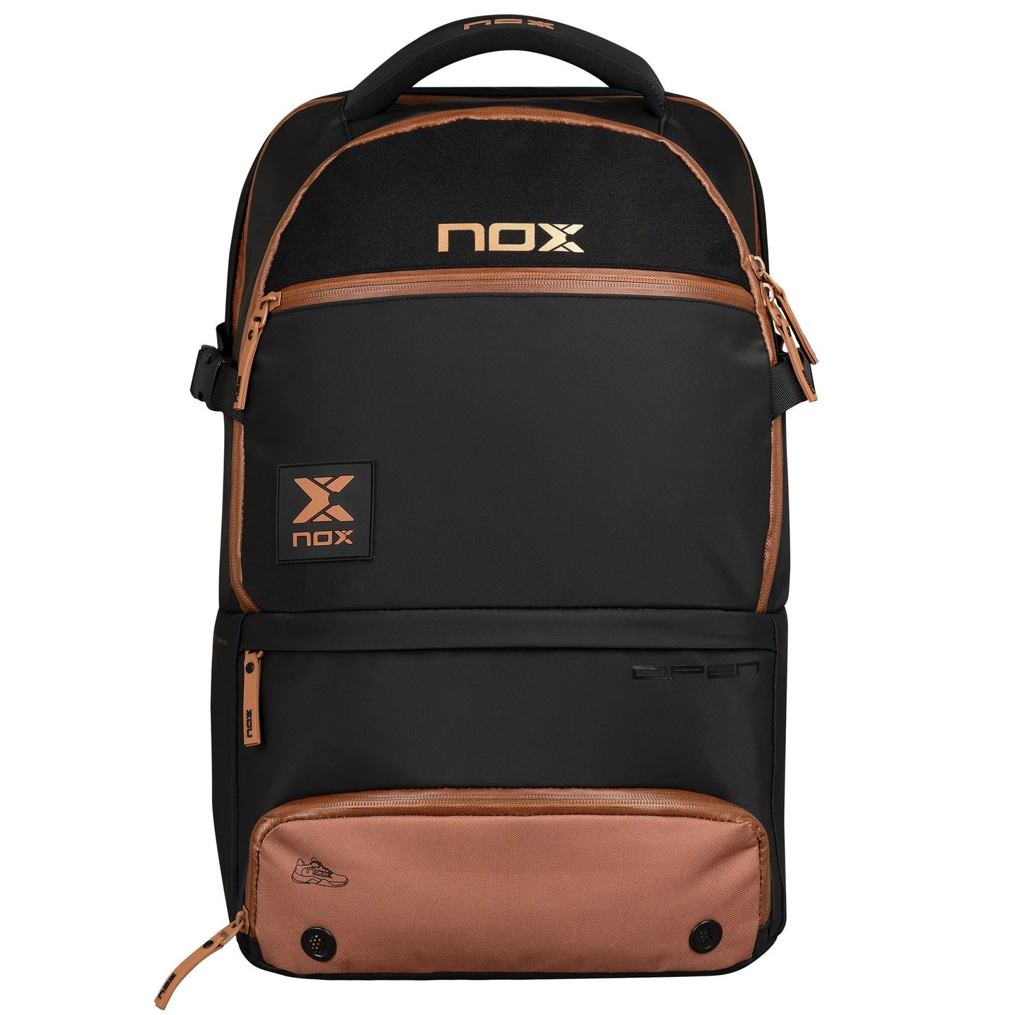 MOCHILA NOX SERIE ABIERTA NEGRO/MARRÓN