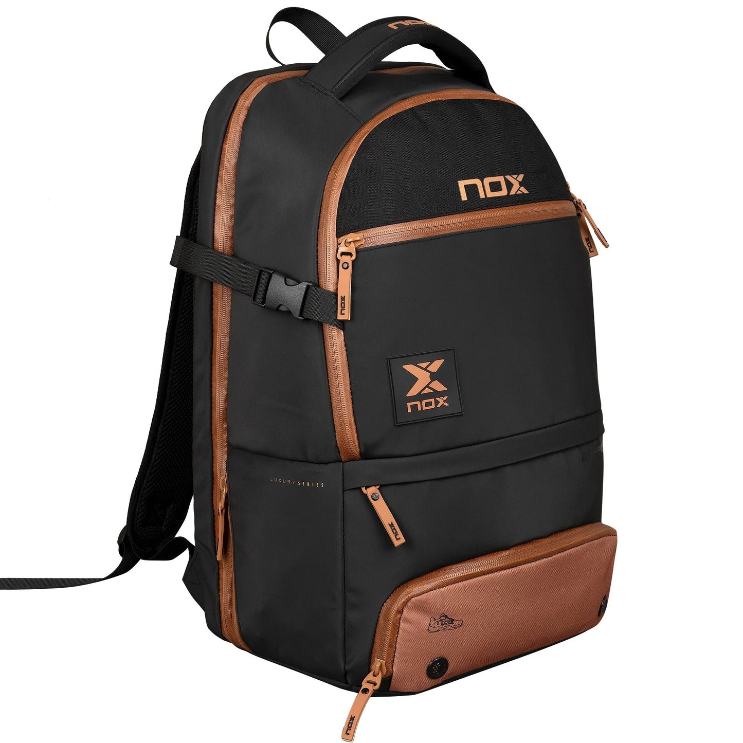 MOCHILA NOX SERIE ABIERTA NEGRO/MARRÓN