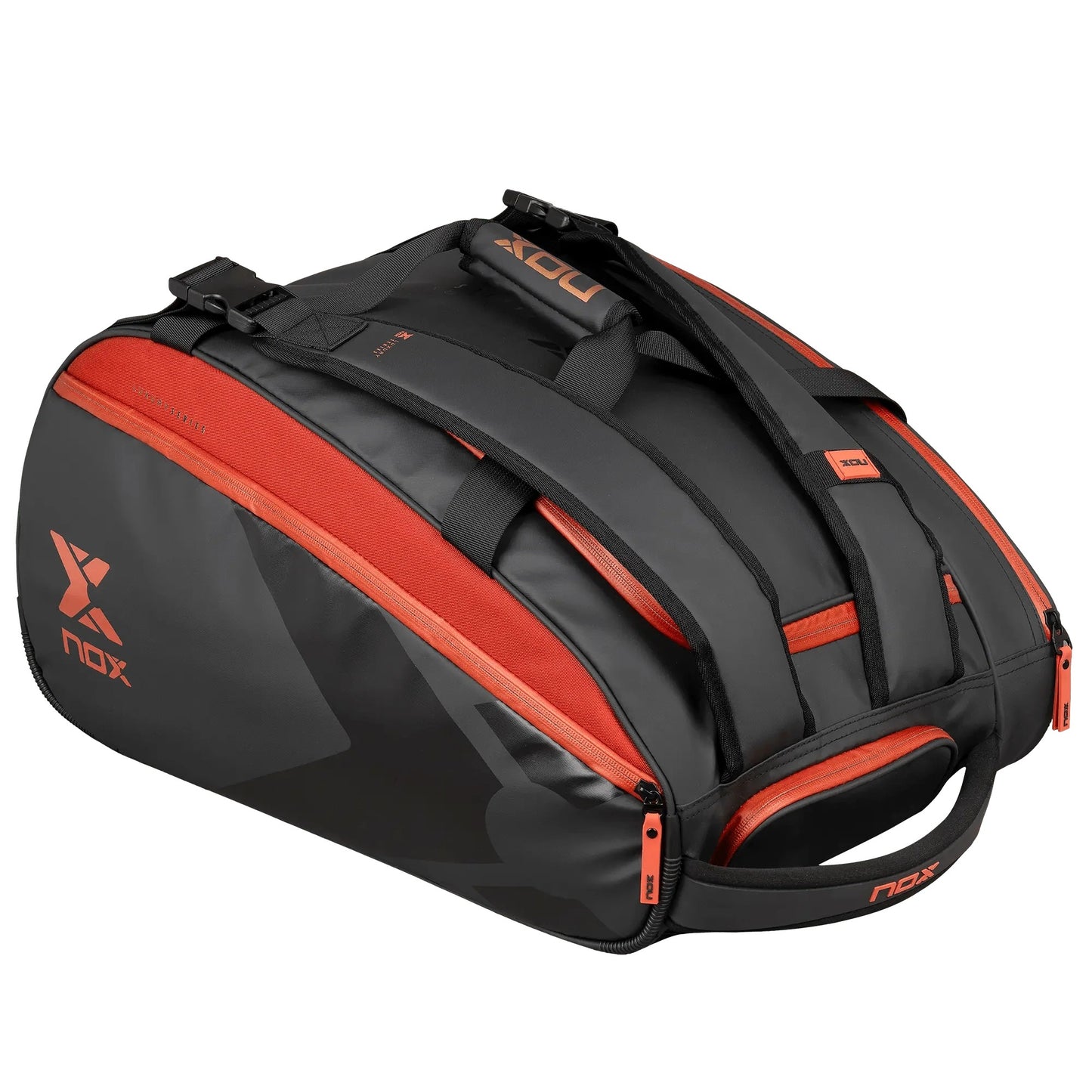 BOLSO NOX LUXURY OPEN SERIES NEGRO/ROJO