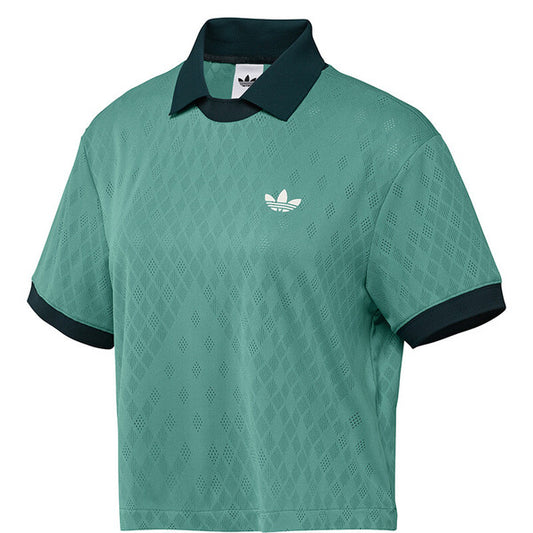 ADIDAS PRO POLO AZUL VERDE POLVO