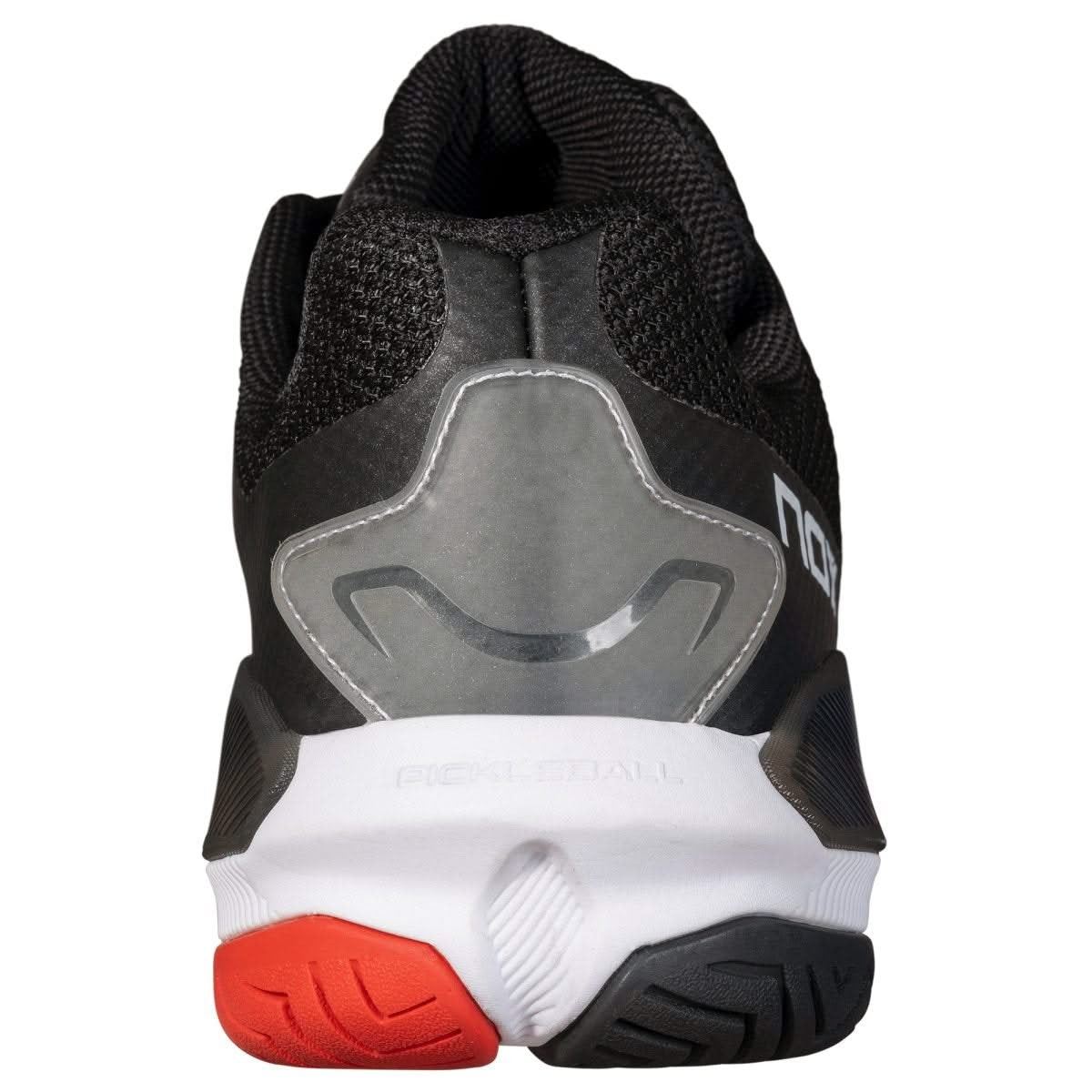 ZAPATOS NOX PICKLEBALL LUX NEXO NEGRO/ROJO LAVA