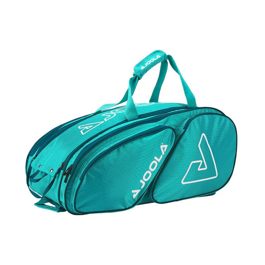 BOLSA DE PICKLEBALL JOOLA TOUR ELITE PRO TURQUESA Y VERDE AZUL