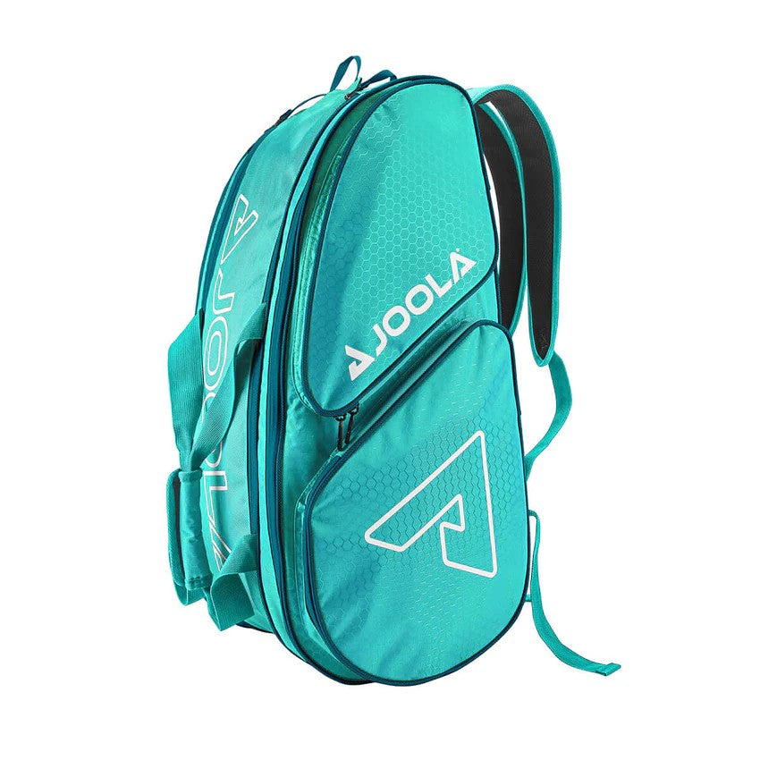 BOLSA DE PICKLEBALL JOOLA TOUR ELITE PRO TURQUESA Y VERDE AZUL
