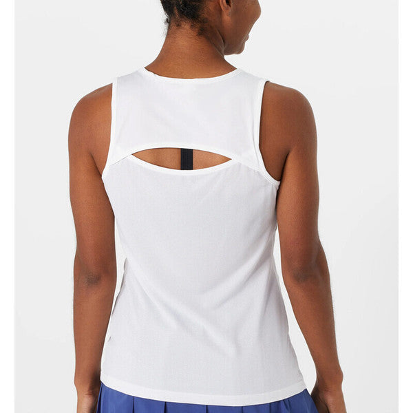FILA ESSENTIALS COVERAGE - CAMISETA DE TIRANTES CON CUELLO EN V BLANCA