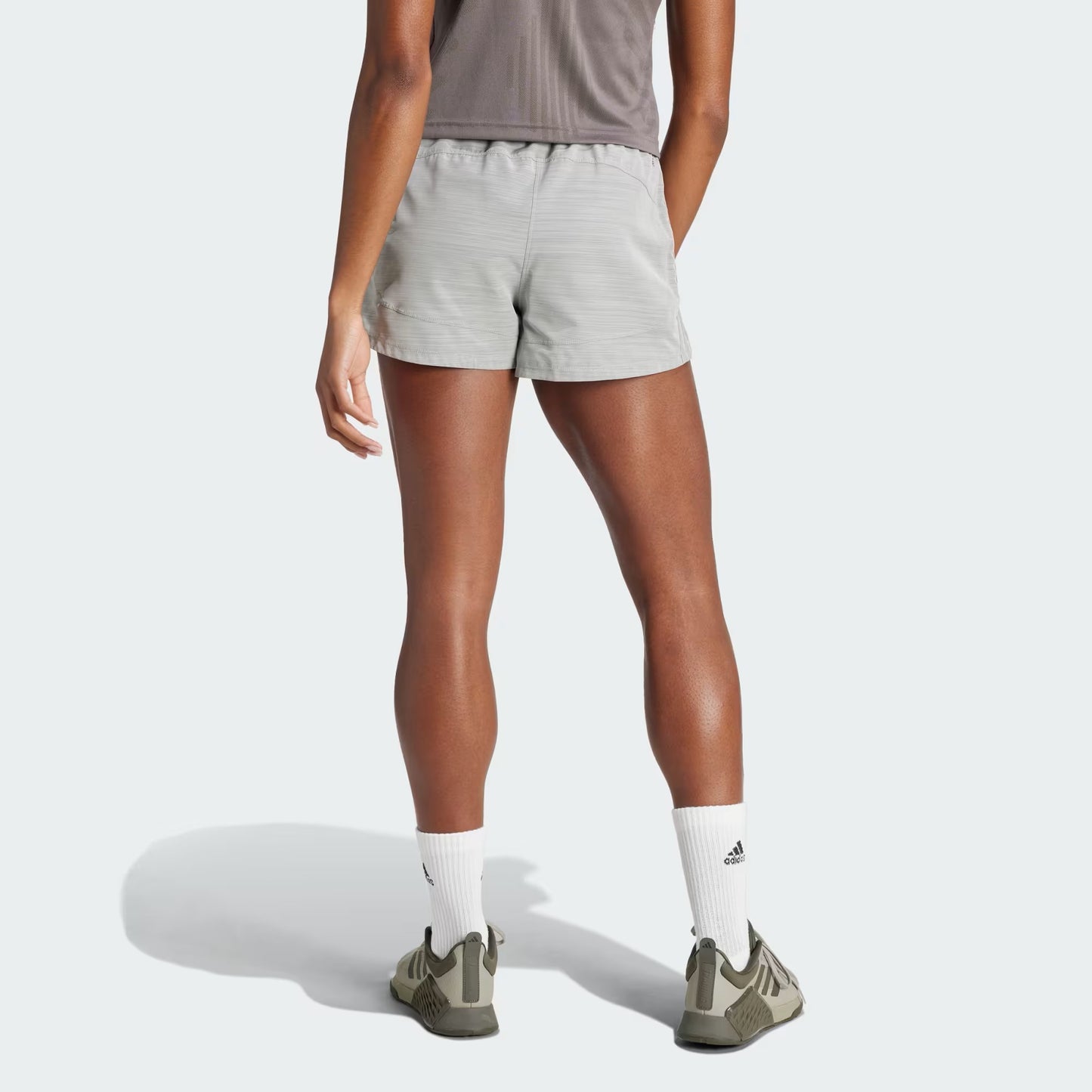 Pantalón corto alto tejido Adidas Pacer de 3 pulgadas