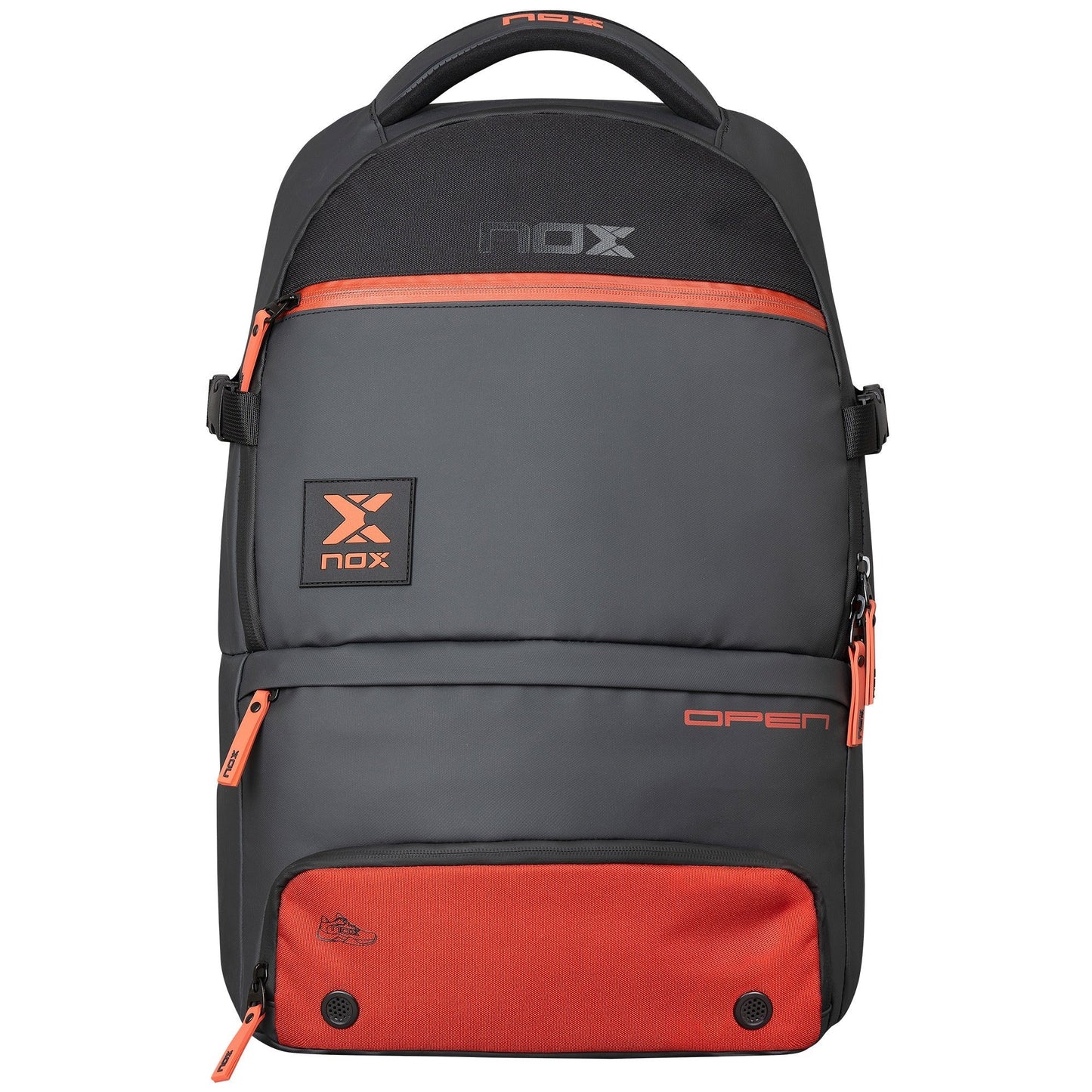 MOCHILA NOX SERIE ABIERTA NEGRO/ROJO