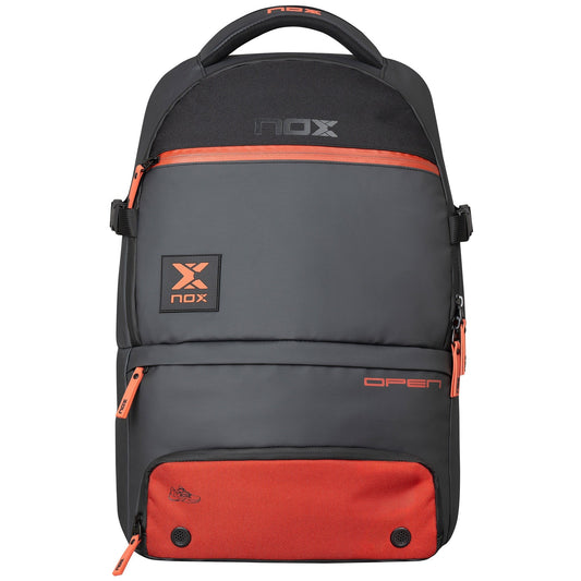 MOCHILA NOX SERIE ABIERTA NEGRO/ROJO