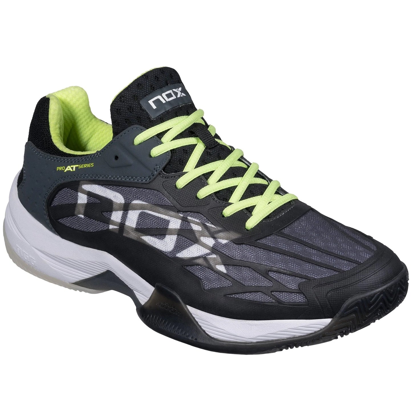 ZAPATOS NOX AT10 LUX NEGRO/VERDE GRIS