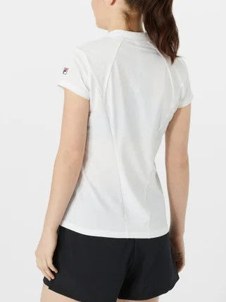 POLO DE TENIS ESENCIALES DE FILA DE MUJER BLANCO