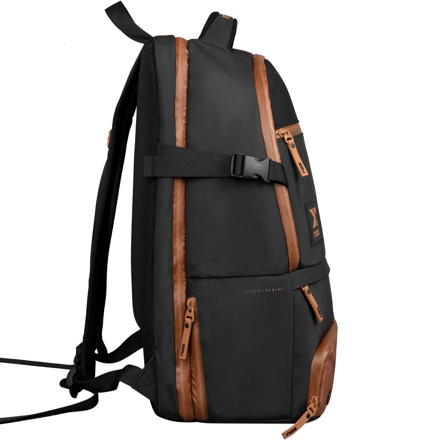 MOCHILA NOX SERIE ABIERTA NEGRO/MARRÓN